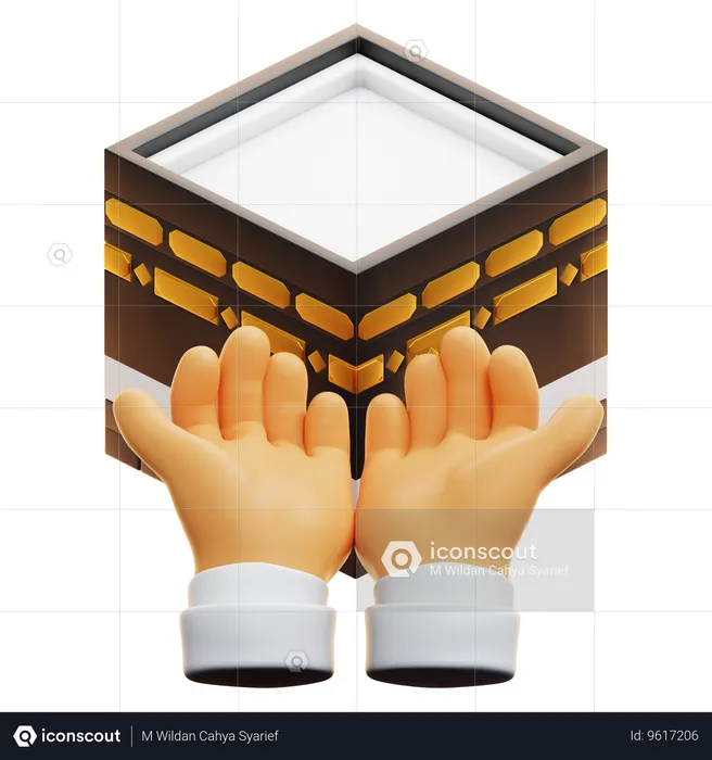 HAJJ PRAY  3D Icon