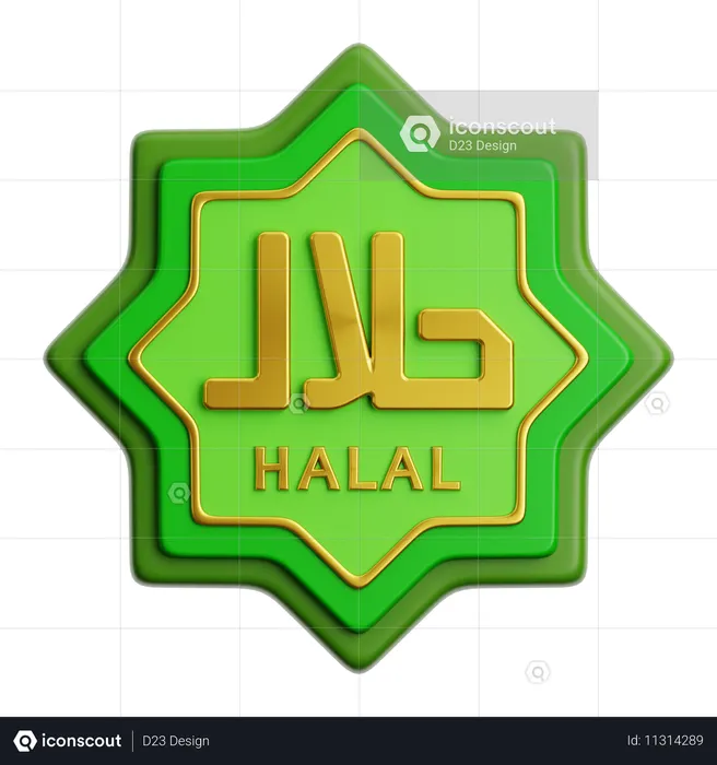 Halal  3D Icon