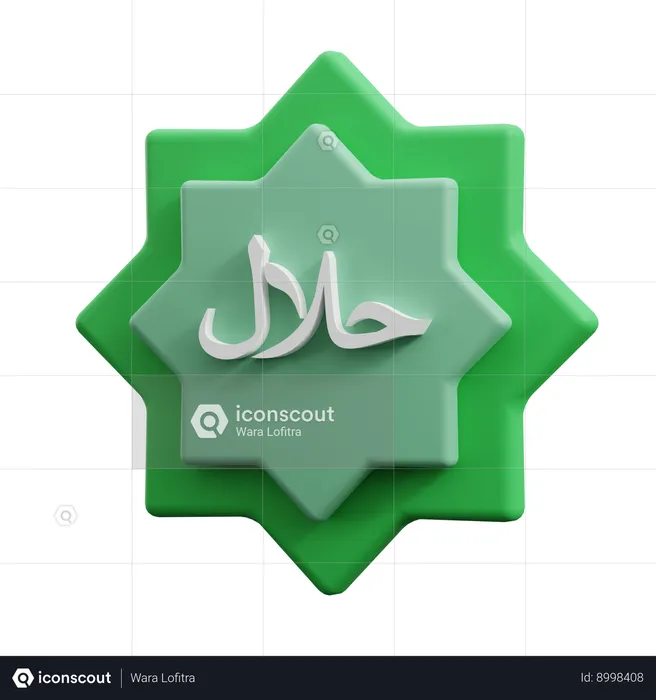 Halal  3D Icon