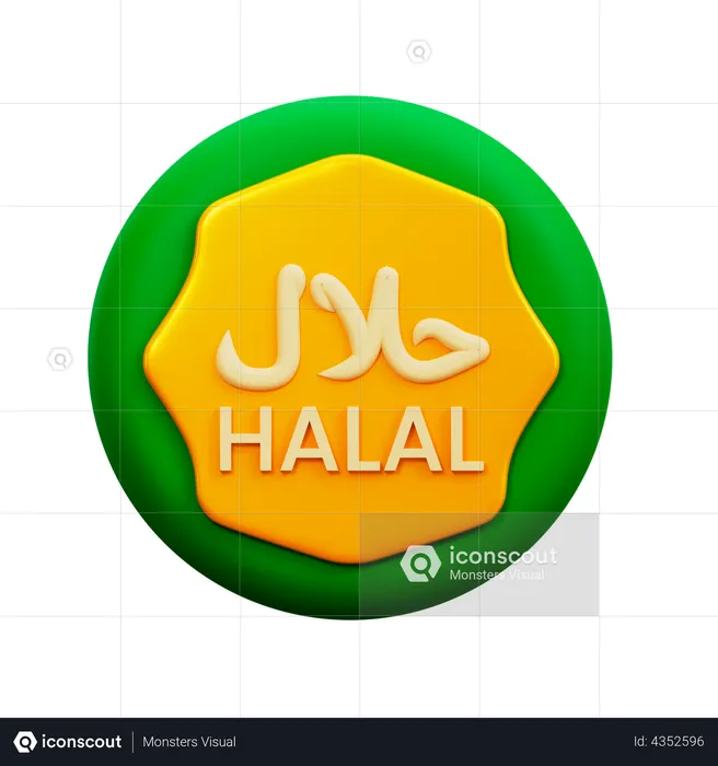 Halal  3D Illustration