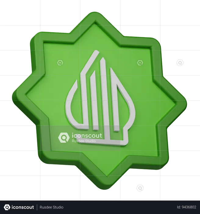 Halal Badge  3D Icon