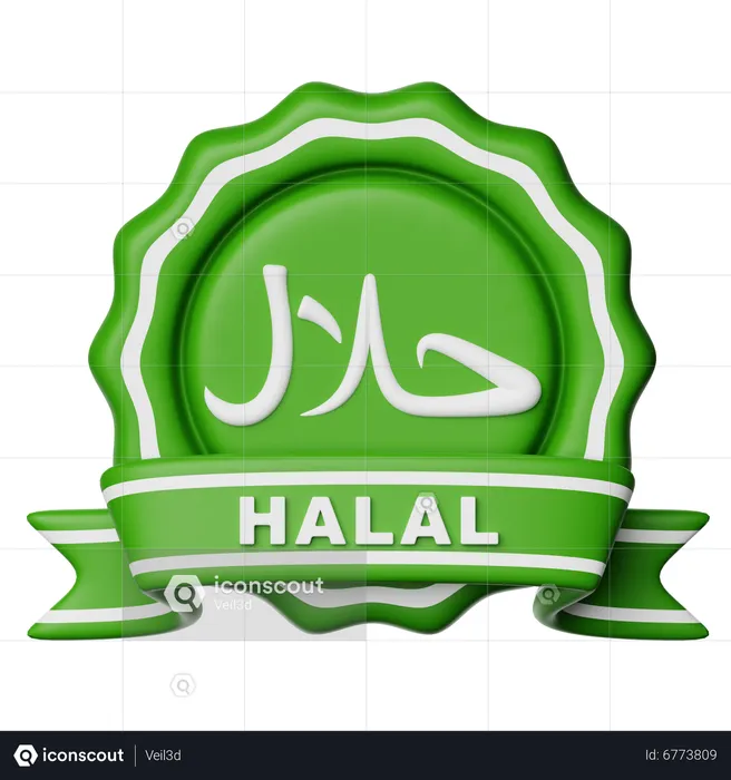 Halal Badge  3D Icon