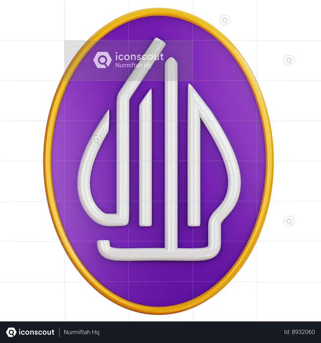 Halal Logo Badge Logo 3D Icon