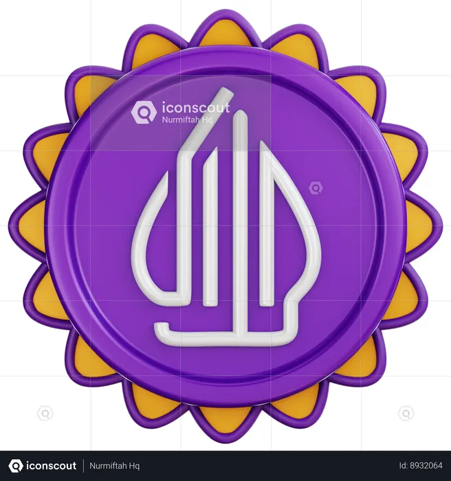 Halal Logo Badge Logo 3D Icon