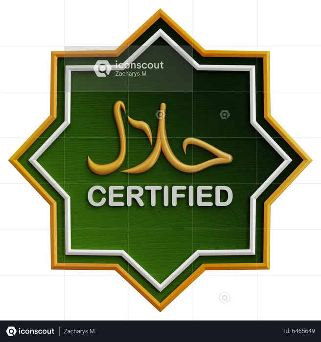 HALAL SIGN  3D Icon