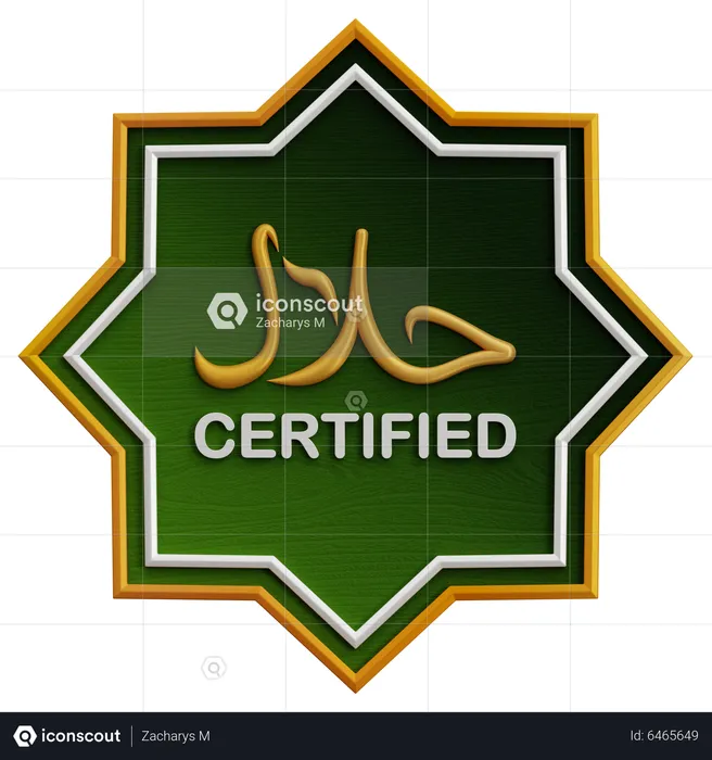 Halal Sign  3D Icon