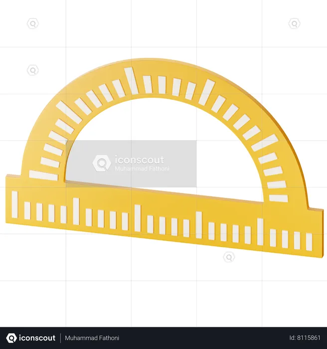 Half Circle Scale  3D Icon