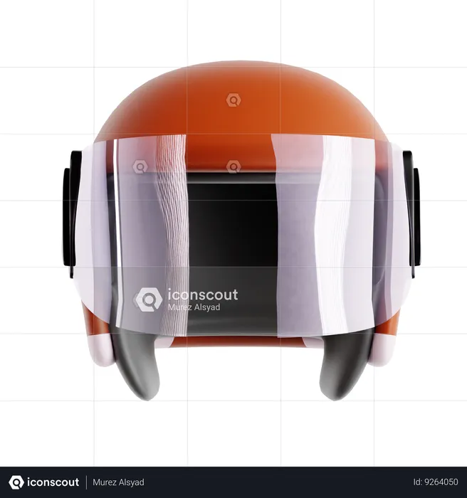 Half Face Helmet  3D Icon
