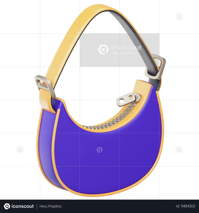 Half Moon Bag  3D Icon