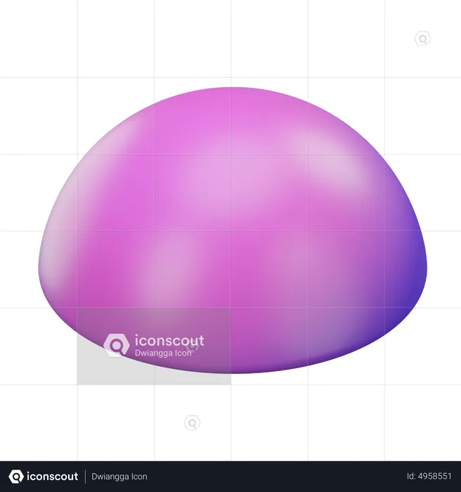 Half Sphere  3D Icon