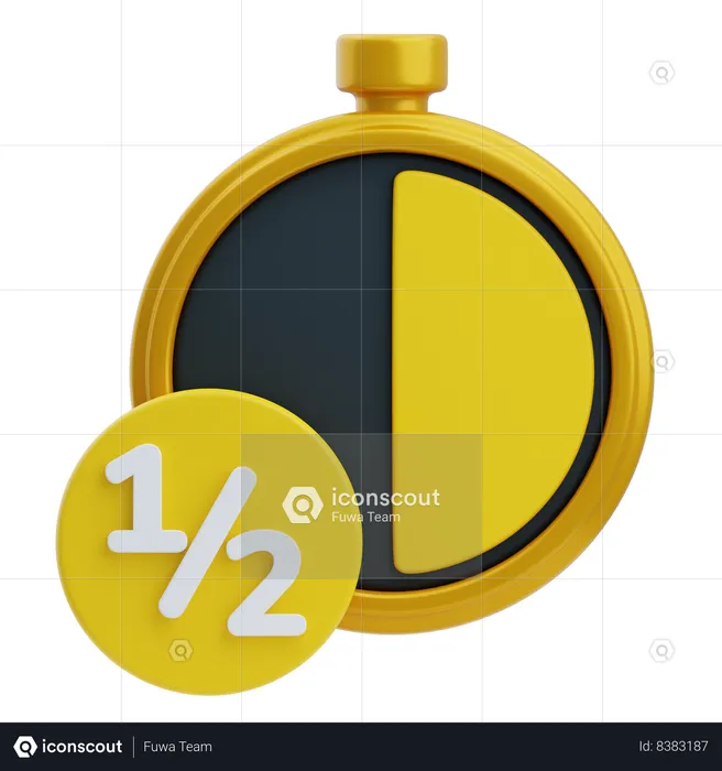 Half Time  3D Icon