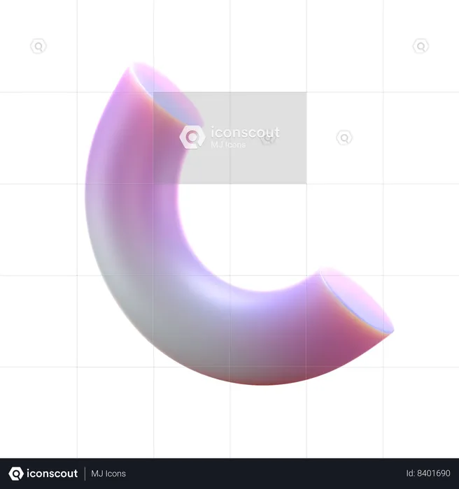 Half Torus  3D Icon