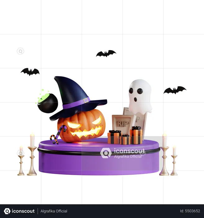 Halloween  3D Illustration