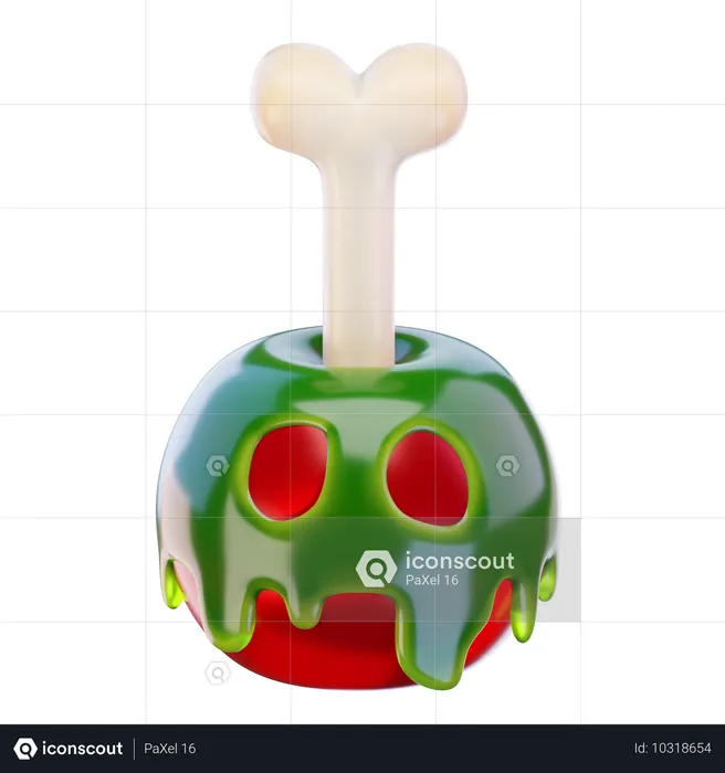 Halloween apple  3D Icon