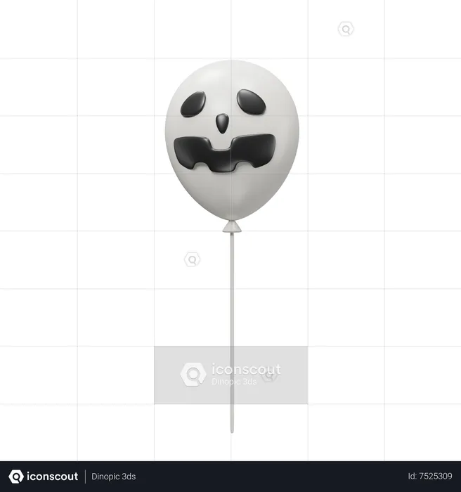 Halloweenballon  3D Icon