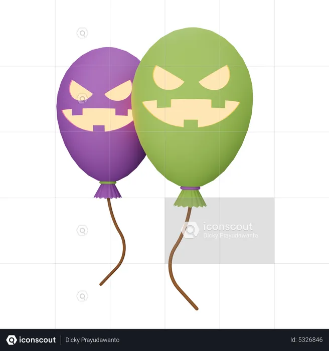 Halloween balloon  3D Icon