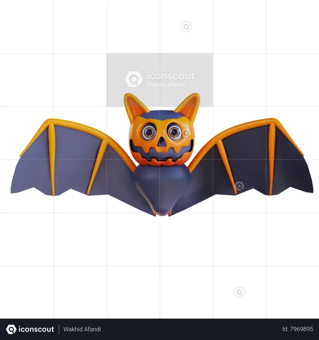 Halloween Bat  3D Icon