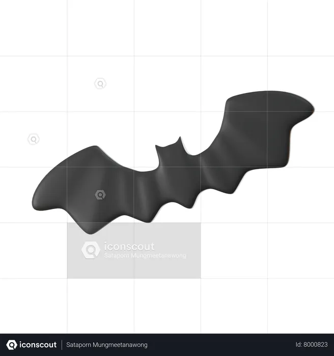 Halloween Bat  3D Icon