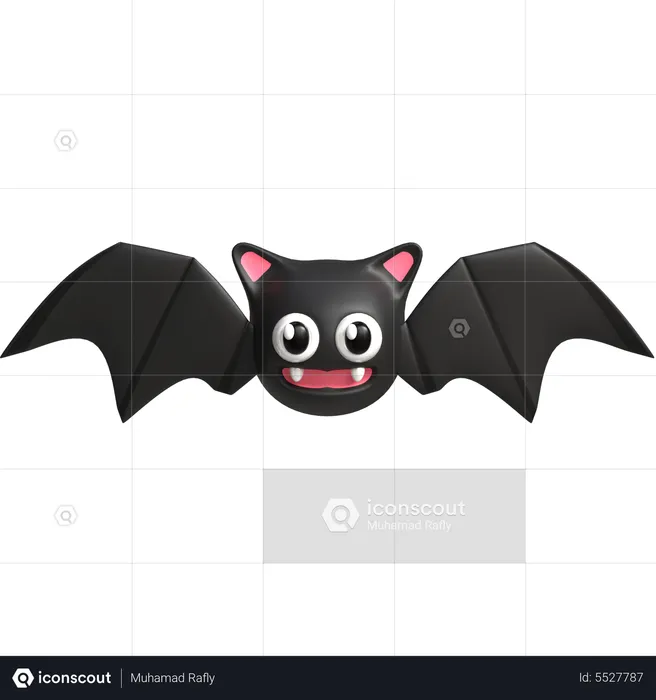 Halloween Bat  3D Icon