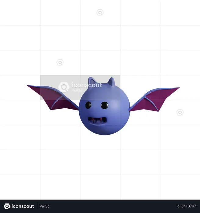 Halloween Bat  3D Icon