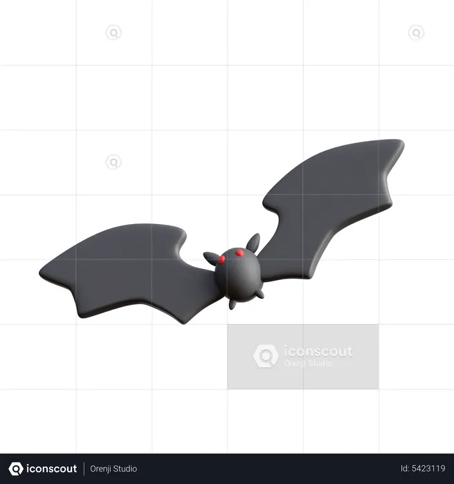 Halloween Bat  3D Icon