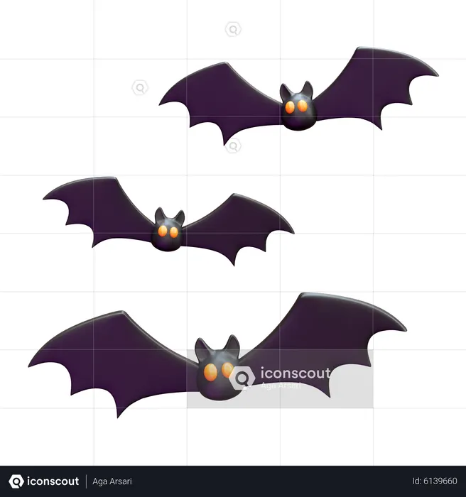 Ícones de halloween bat em SVG, PNG, AI para baixar.