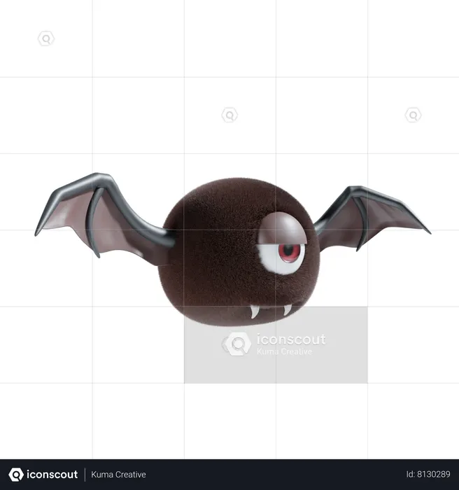 Halloween Bat  3D Icon