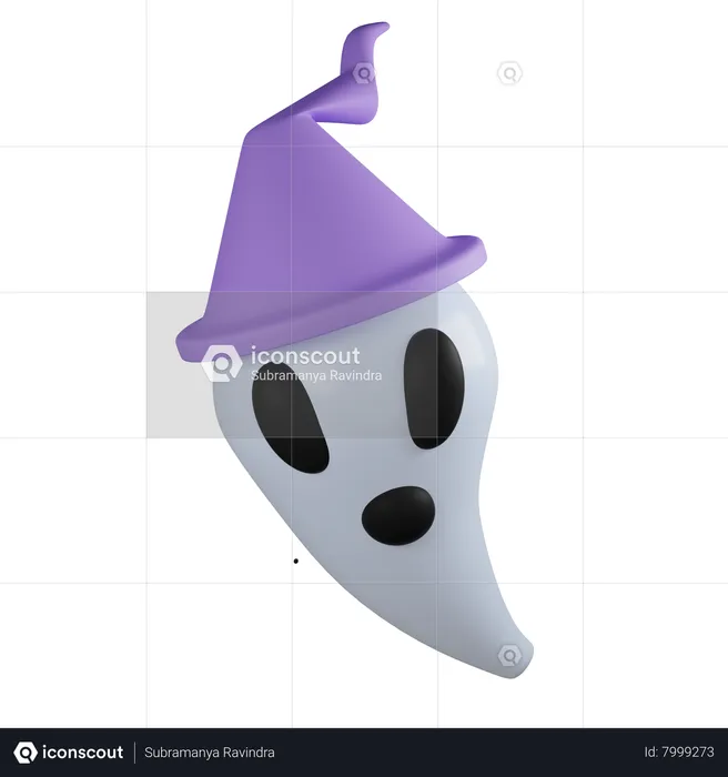 Halloween boo  3D Icon