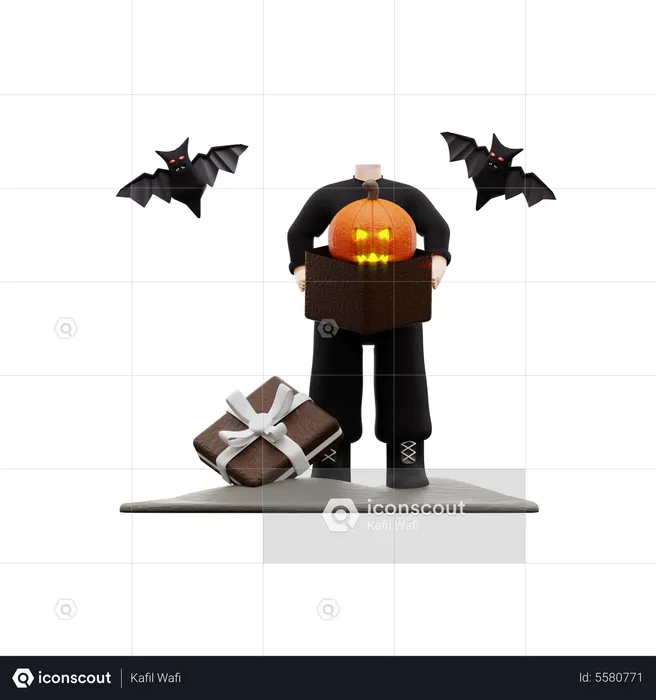 Halloween Boy  3D Illustration