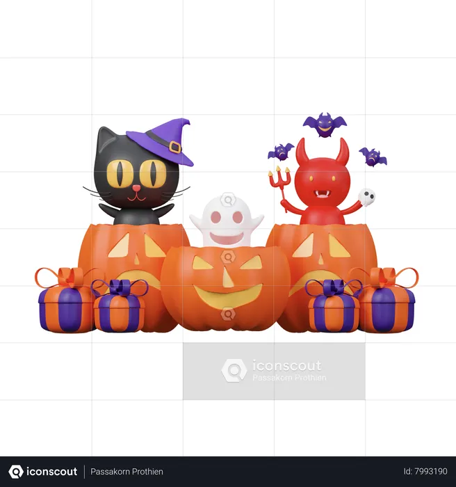 Halloween Character  3D Icon