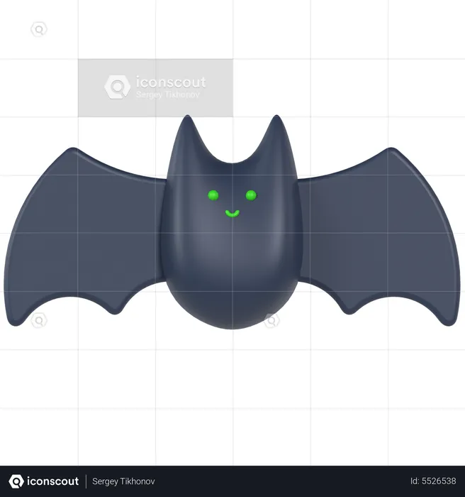 Chauve-souris d'Halloween  3D Icon