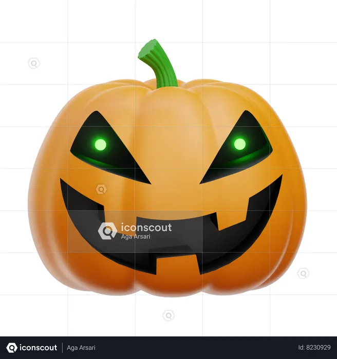 Citrouille d'Halloween  3D Icon