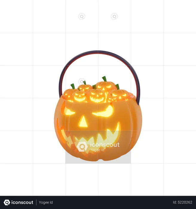 Citrouille d'Halloween  3D Icon