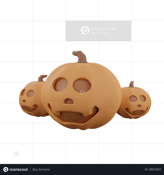 Citrouille d'Halloween  3D Icon