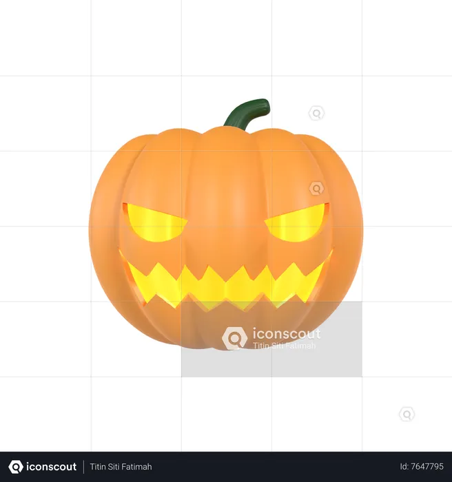 Citrouille d'Halloween  3D Icon