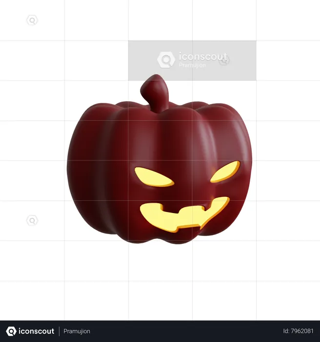 Citrouille d'Halloween  3D Icon