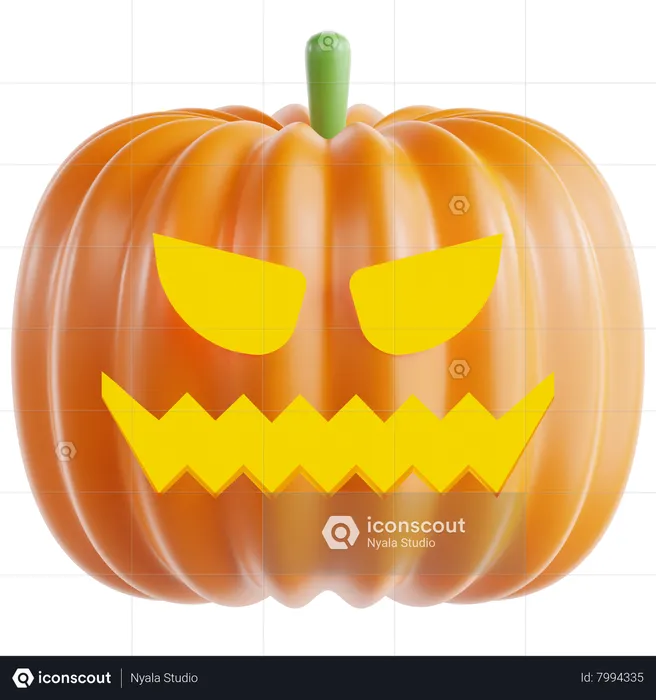 Citrouille d'Halloween  3D Icon