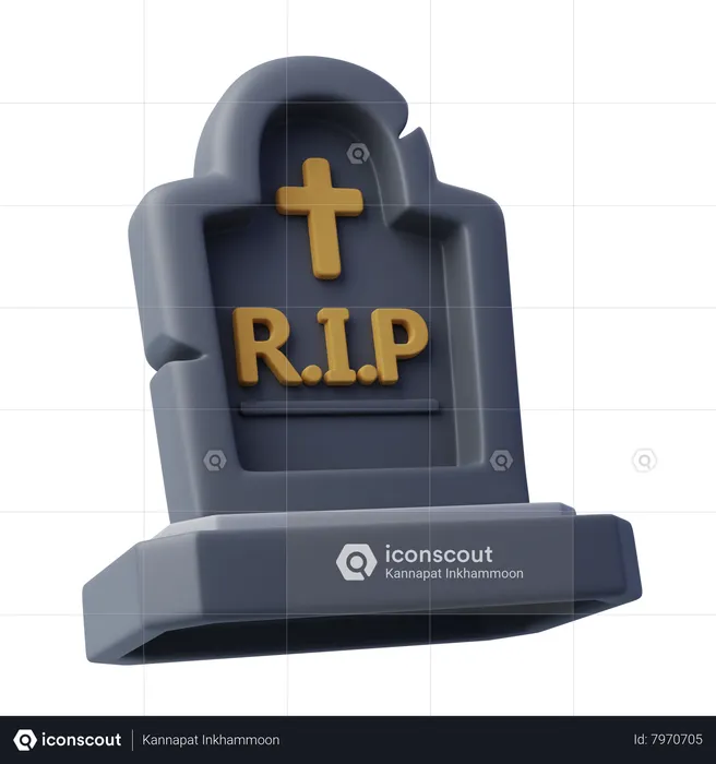 Halloween Coffin  3D Icon