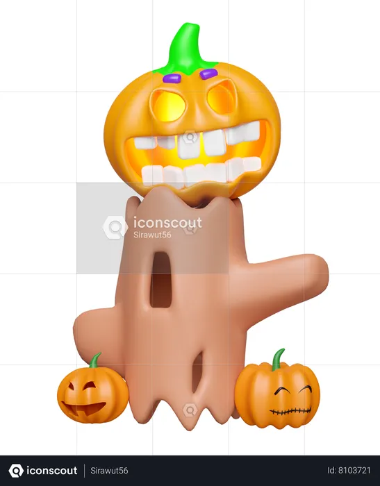 Halloween Decoration  3D Illustration