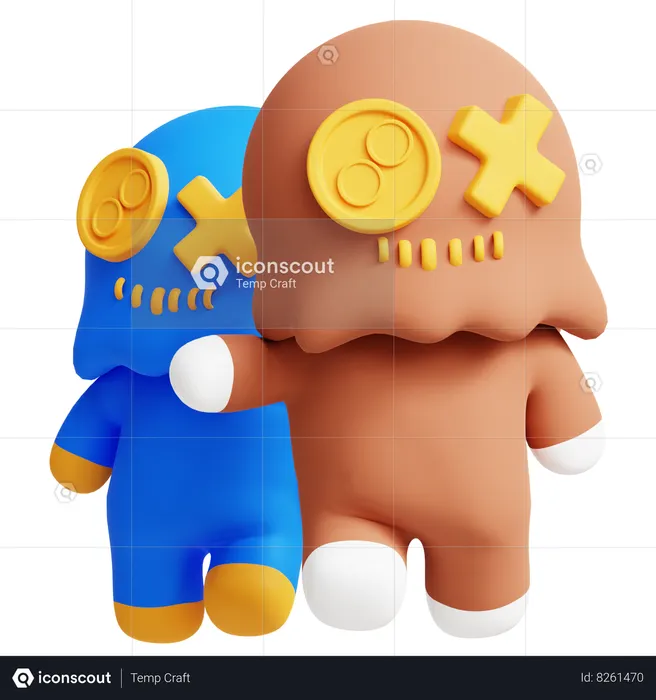 Halloween Dolls  3D Icon