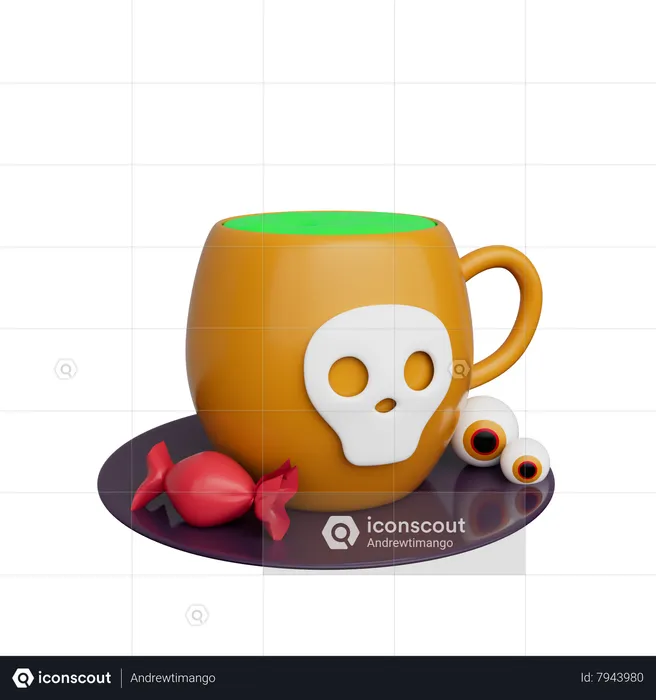 Halloween Drink  3D Icon