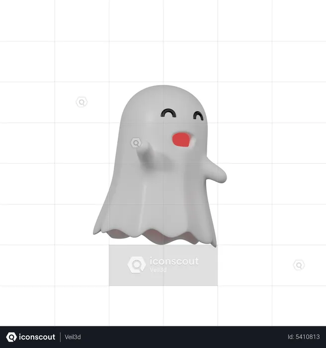 Fantôme d'Halloween  3D Icon