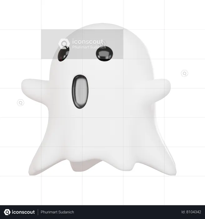 Halloween Ghost  3D Icon