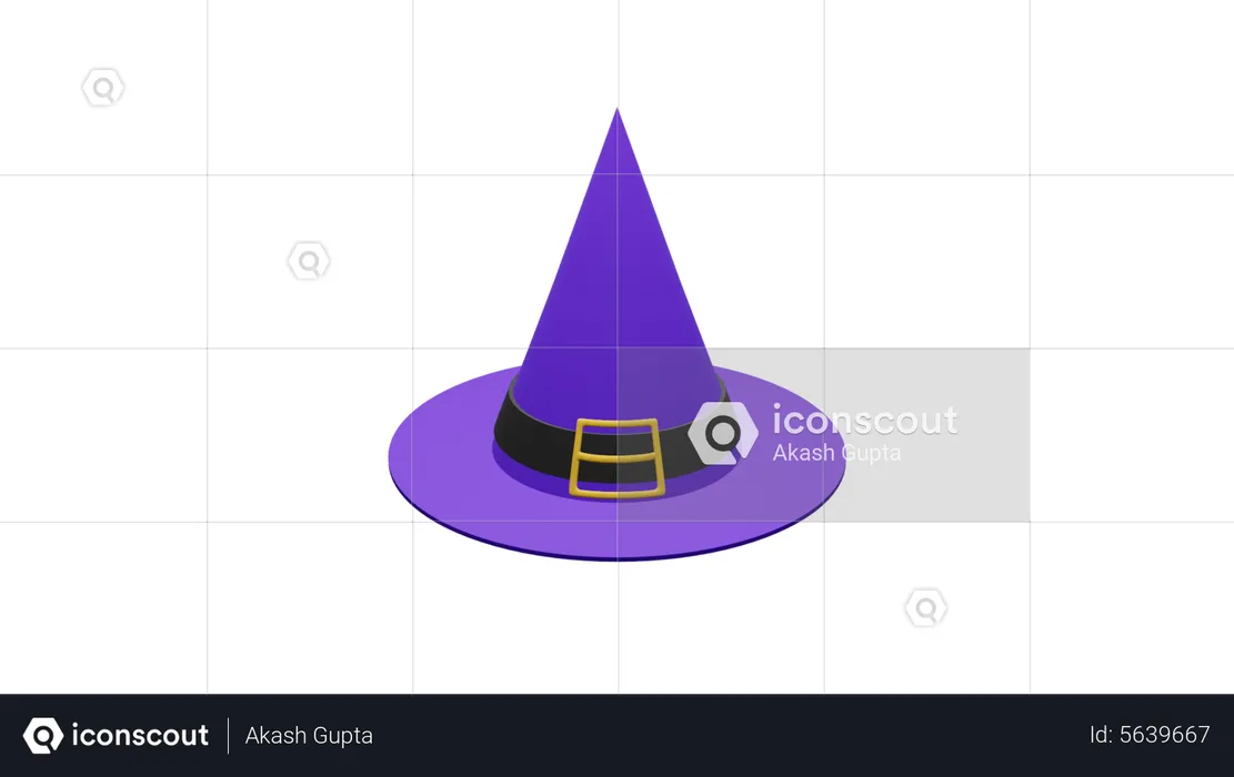 Halloween Hat  3D Icon