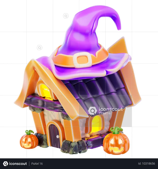 Halloween-Haus  3D Icon