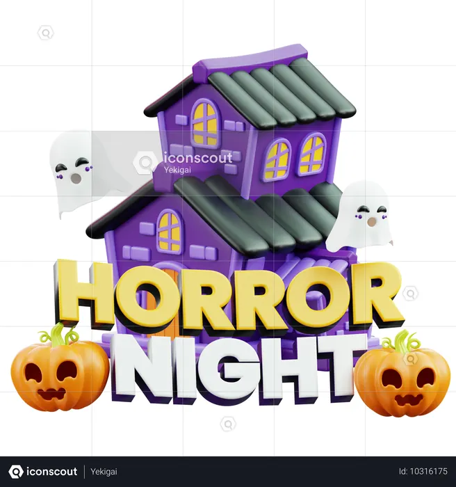 ハロウィンホラーナイト  3D Icon