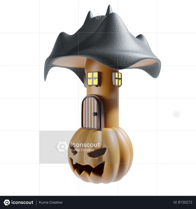 Halloween House  3D Icon