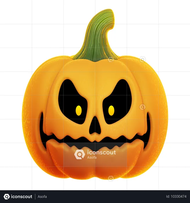 Halloween Kürbis  3D Icon