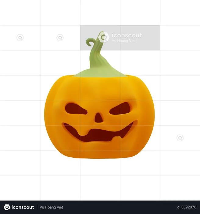 Halloween Kürbis  3D Illustration