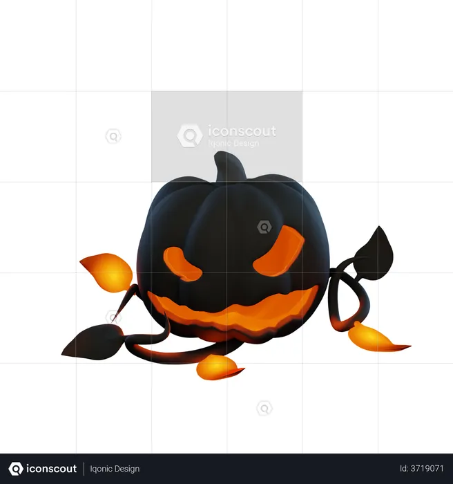 Halloween Kürbis  3D Illustration